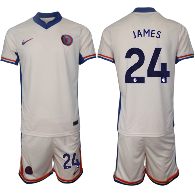 Men 2024-2025 Club Chelsea away Cream #24 Soccer Jersey->chelsea jersey->Soccer Club Jersey